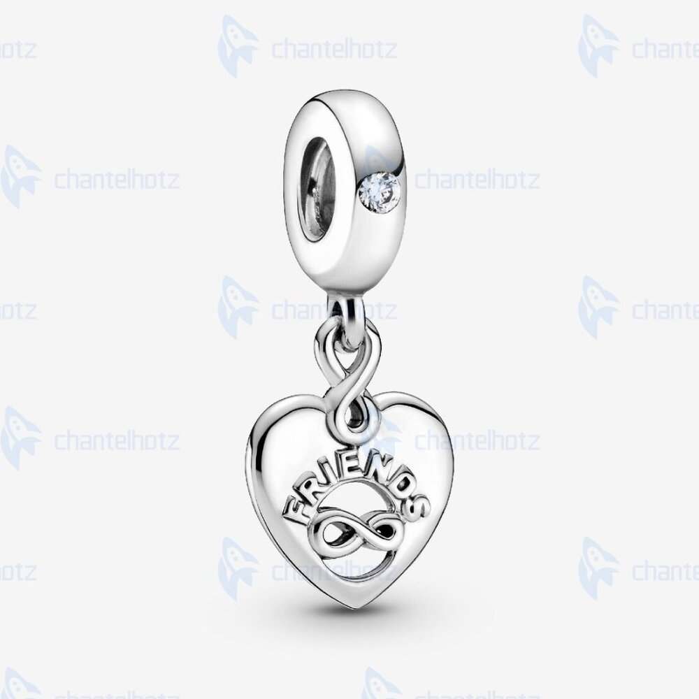 Pandora Friends Forever Heart Dangle Charm